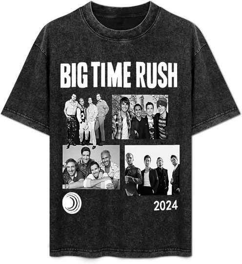 Discover Big Times Rushs in Real Life Worldwide Tour Shirt 2025 Concert Graphic Tee Shirt Merch Cotton Retro Top Black