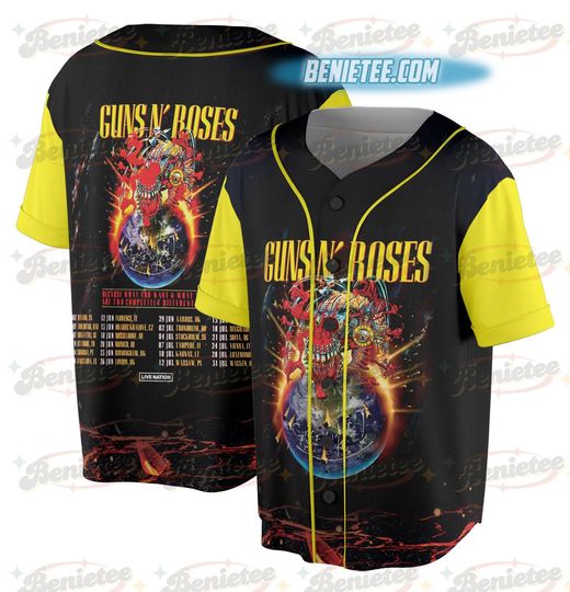 Discover Rock Band 2025 European And Middle East Tour Baseball Jersey