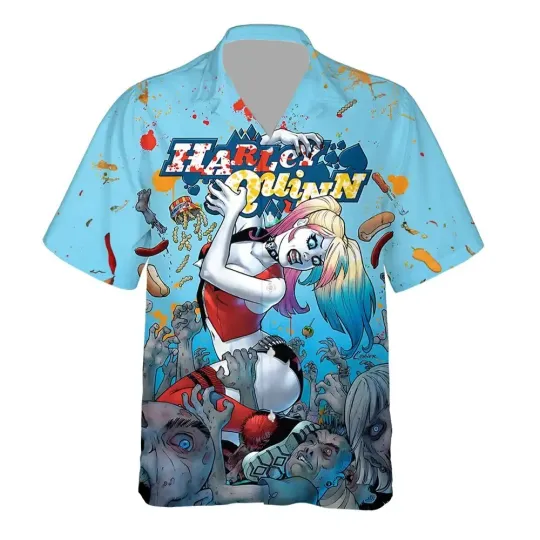 Discover 3D Printed The Harley Quinn Hawaiian Shirt For Fierce Style