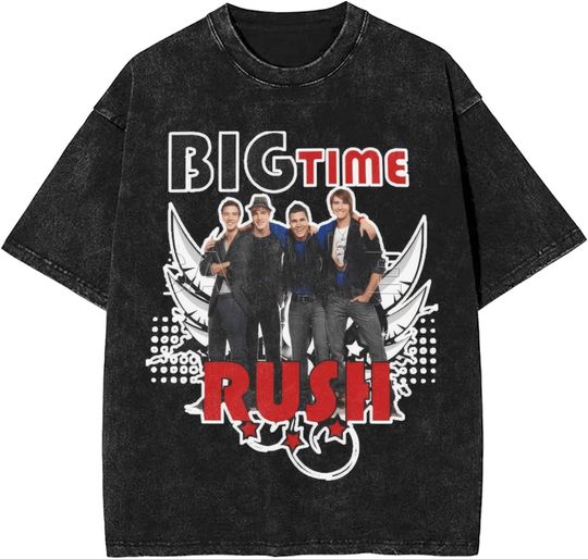Discover Big Time Rush Mineral Wash T-Shirt for Fan