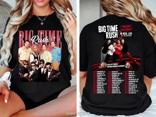 Discover Big Time Rush Shirt, in Real Life Worldwide Tour, Big Time Rush Fans T-shirt New