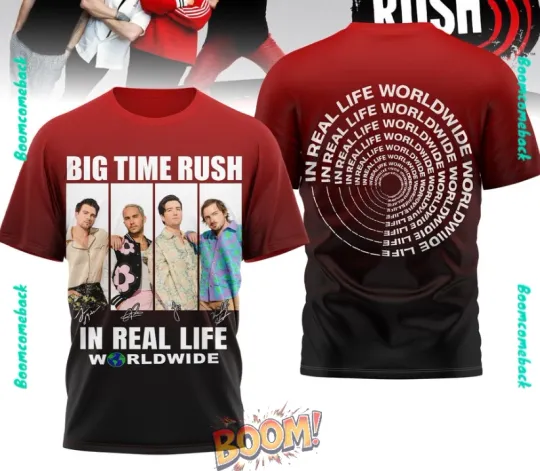 Discover Big Time Rush In Real Life Worldwide AOP 3D T-Shirt