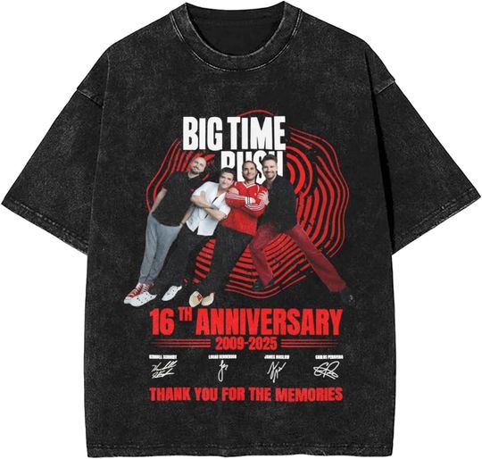 Discover Big Time Rush In Real Life Worldwide Tour T-Shirt - 2025 Concert Graphic Tee
