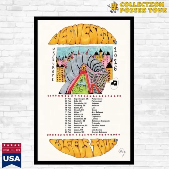Discover Poster Wednesday UK & Europe Tour 2025