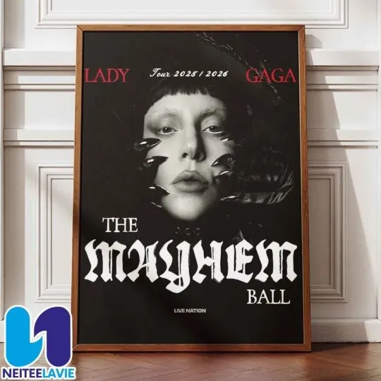 Discover Ld ga Tour 2025-2026 The Mayhem Ball Tour Photo Artwork poster