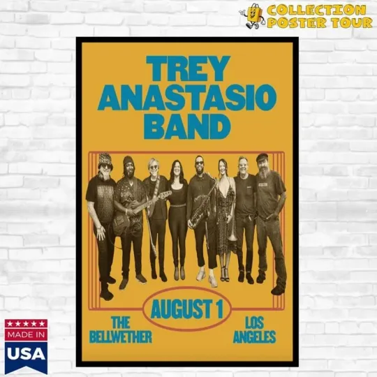 Discover Trey Anastasio The Bellwether Los Angeles August 1 2025 Tour Poster