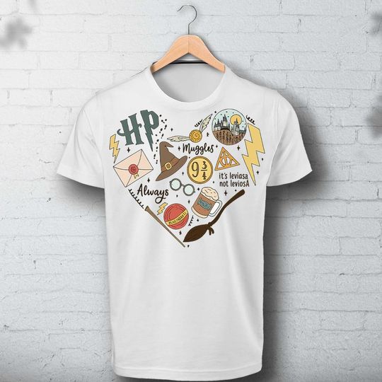 Discover HPotter Witch Heart Shirt, Funny harry pottery Shirt
