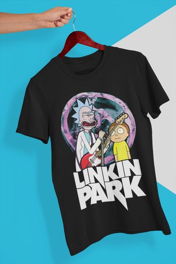 Discover Linkin Park x Rick and Rickandmorty Novelty T-Shirt