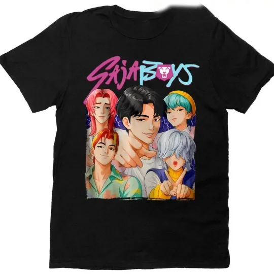Discover Retro Saja Boys Demon Hunters Tee,  Graphic Unisex T-Shirt