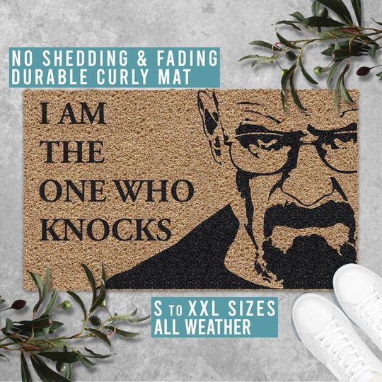 Discover I am The One Who Knocks Coir Doormat, Funny Welcome Coir Doormat