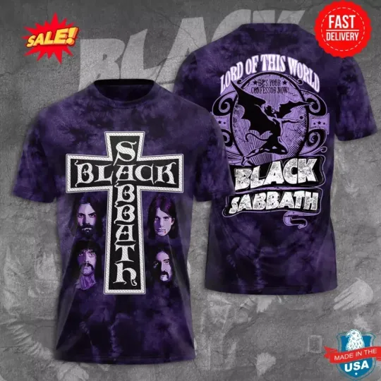 Discover Black Sabbath 2025 All size S-5XL 3D Shirt HM03