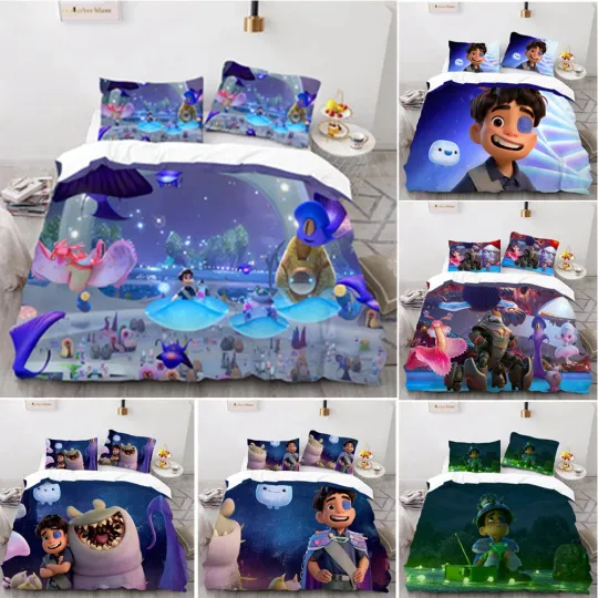 Discover Cosplay Elio Cartoon Kids Xmas 3D Duvet Cover Bedding Set Pillowcase Quilt