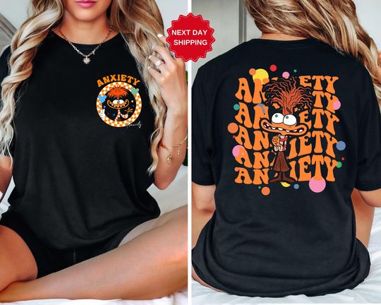 Discover Anxiety Insidee Outt Disneyyy Shirt, Insidee Outt Checkered Tee