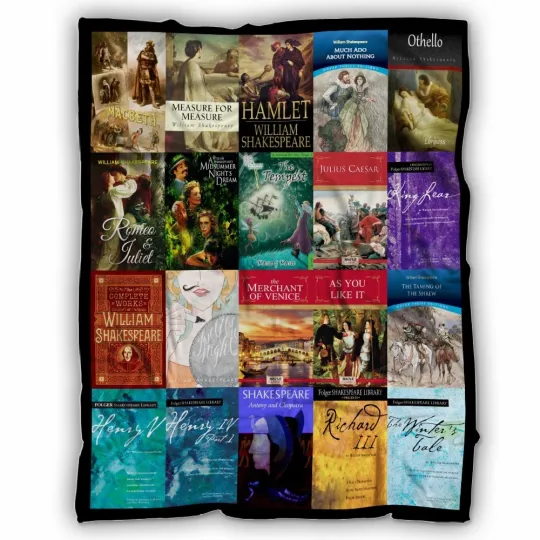 Discover William Shakespeare Blanket, William Shakespeare Books Fleece Soft and Cozy