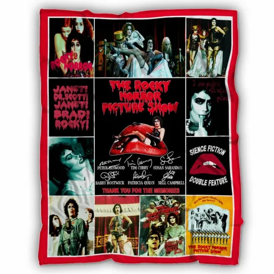 Discover Horror Movie Blanket, The Rocky Horror Picture Show Fleece, Sherpa Blanket Gifts