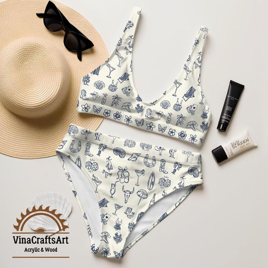 Discover Cowboy Coastal Two Piece Swimsuits, Western Summer Swimwear