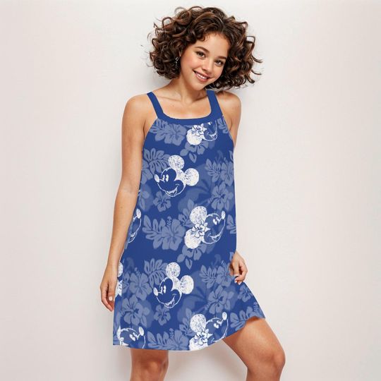 Discover Disneyyy Cruise Cami Dress , Nautical Dress , Mickeyy & Minniee Sleeveless Dress