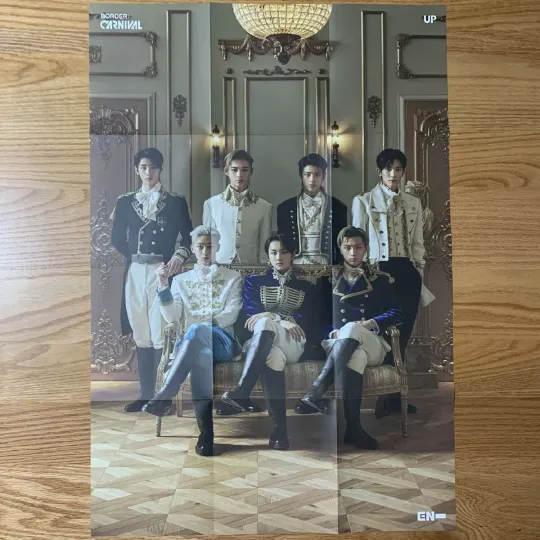 Discover Group  Folded Poster Enhypen Border : Carnival Kpop Genuine