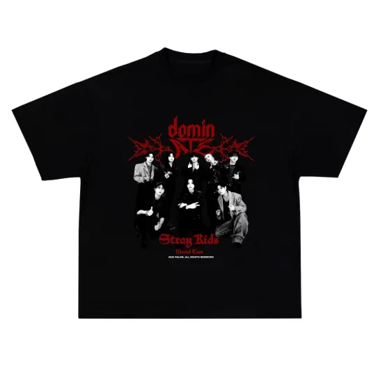 Discover STRAY KIDS 2025 World Tour T shirt, Kpop Fans Unisex Tee