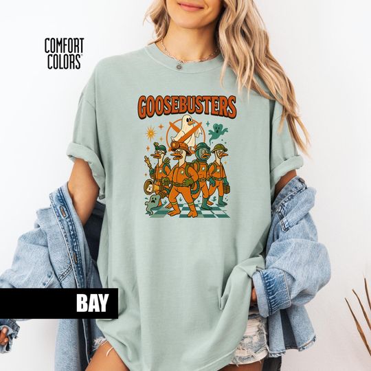 Discover Goose Busters Halloween Tshirt, Funny Goose Shirt, Spooky Season Tee