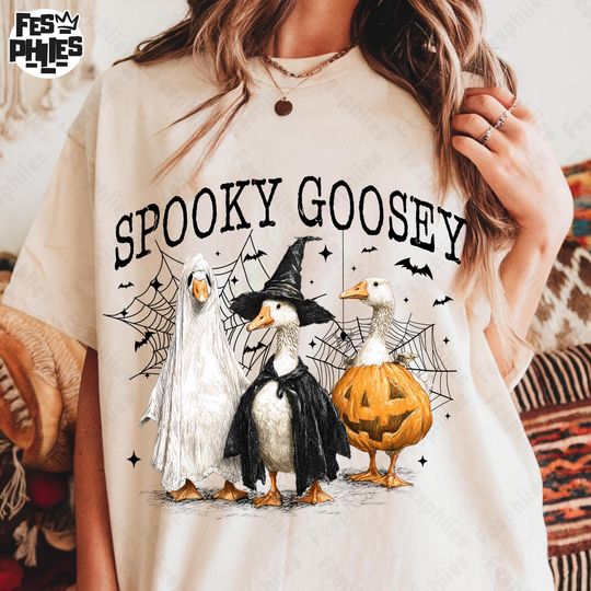 Discover Boo Ghost Goose Shirt, Pumpkin Goose Shirt