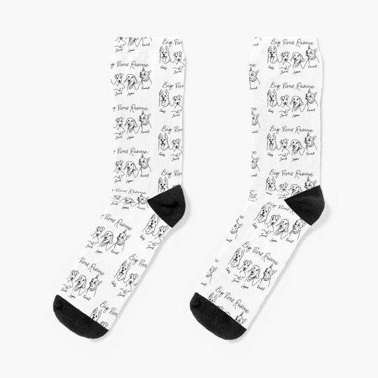 Discover BTR Big Time Rush 2022 Tour Rescue Dog Socks