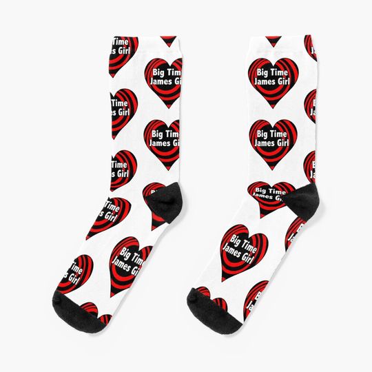 Discover Big Time James Girl Heart Socks