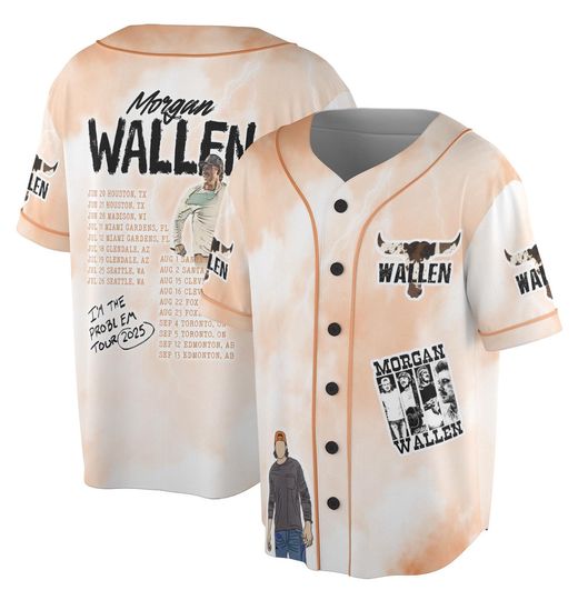 Discover Wallen Western Baseball Jersey, I'm the Problem Tour Shirt, Country Music Lover Tee