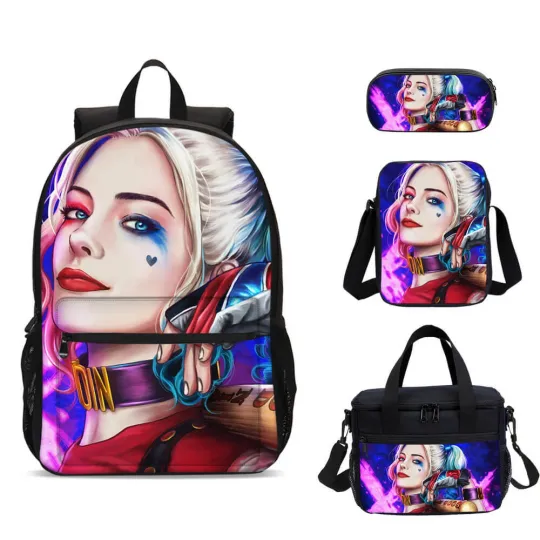 Discover Suicide Squad Harley Quinn Large School Backpacks