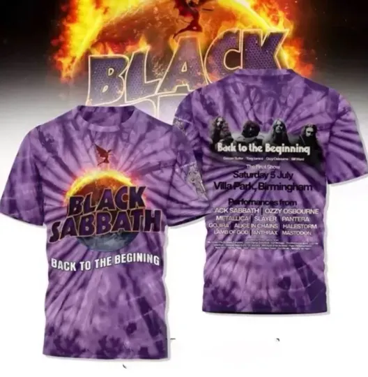 Discover Black Sabbath Back To The Begining 3D shirt