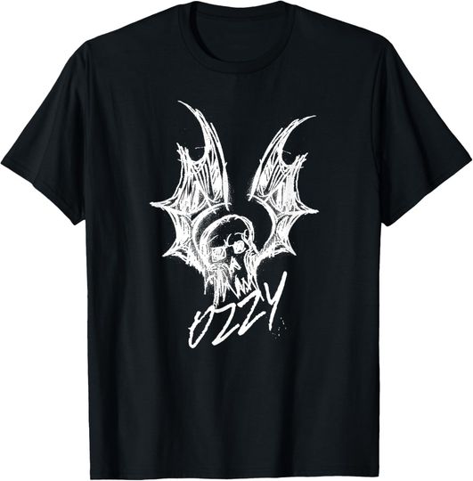 Discover Bat Sketch T-Shirt, Black Sabbath Shirt