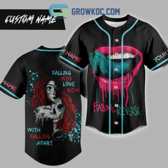 Discover Falling In Reverse Falling Into Love Now Personalized Baseball Jersey
