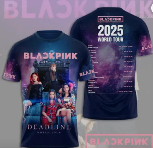 Discover Blackpink 3D T-Shirt World Tour 2025, Gift for Fans