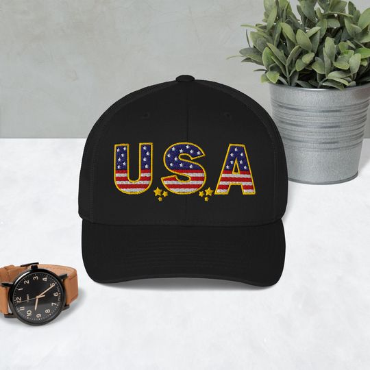 Discover USA 45 - 47 Trump Mom and Dad Hat, Trump Trucker Cap