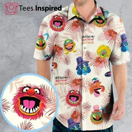 Discover The Muppet Show Dr. Teeth And The Electric Mayhem Hawaiian Shirt 3D