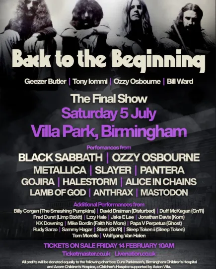 Discover Poster BLACK SABBATH Back to the Beginning 2025 Tour Poster, gift for fans