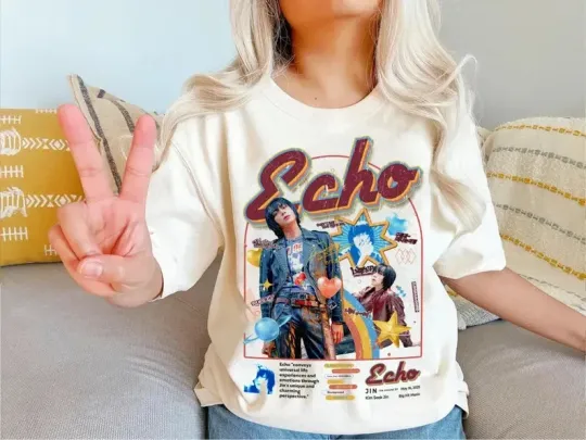 Discover Run Jin Ep Tour Retro 2025 Tour Shirt, Jin Echo 2025 Shirt, Seokjin Ep Tour 2025