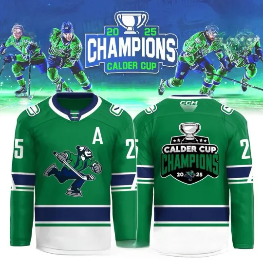 Discover Abbotsford Canucks 2025  Cup Champions Special Hockey Jersey