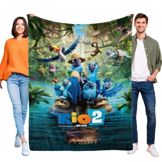 Discover Rio Throw Blanket for Kids Boys Girls All Season Soft Flannel