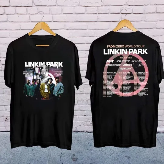 Discover Linkin Park Band Logo Shirt, 2025 Linkin Park From Zero World Tour Shirt