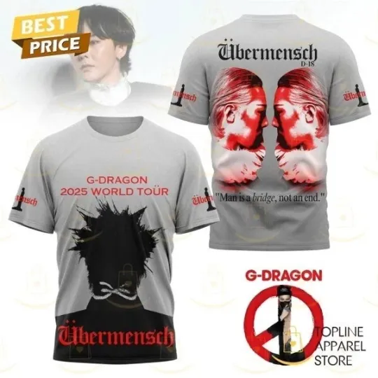 Discover G-Dragon 2025 World Tour Ubermensch 3D T-Shirt