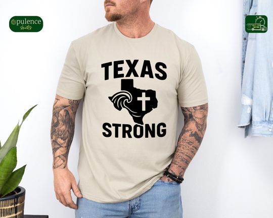 Discover Strong Texas Tshirt, Pray for TEXAS Shirt, Flood Relief Sweatshirt, Stronger than Storm, Support Community, Patriotic Shirt, Rescuer Support