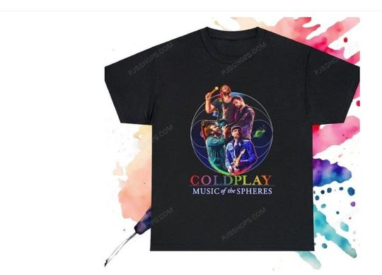 Discover Coldplay T-Shirt For Gift For Fan Music Of The Spheres Tour Shirt