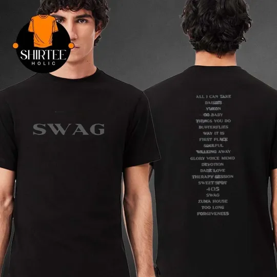 Discover Justin Bieber SWAG New Album Tracklist Two Sided T-Shirt