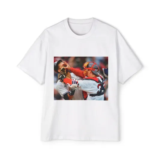 Discover JASON VERITEK vs. Alex Rodriguez Boston Red Sox vs. Yankeed oversided T Shirt