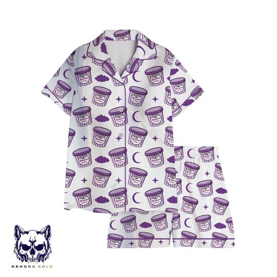 Discover Moonbeam Ice Cream Pajama Set  Purple Celestial