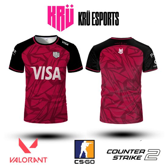 Discover KRU ESports Club 2025 CSGO Valorant Professional League Player Uniforms 3D T Shirt