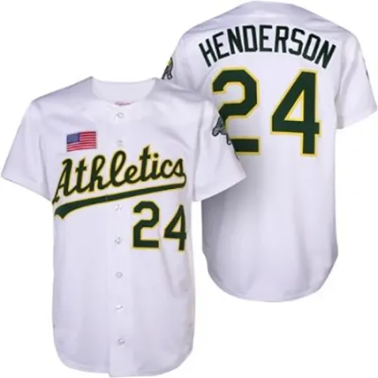 Discover CUSTOM Rickey Henderson #24 Baseball Jersey Shirt All Size Gift Fan BB442