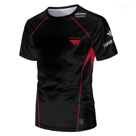 Discover 2024 New T1 E-Sports Support Team Uniform League Of Legends Esports 3D T-Shirt