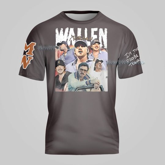 Discover Im The Problem Tour 2025 Shirt, Wallen Western 3D Shirt